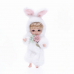Premium Plush Bunny Baby Doll 10 inch Ultra-Soft Animal Costume Doll Toy Collectible Name Coco